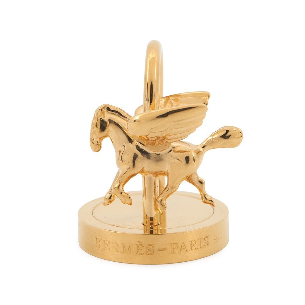 Hermes Cadena Annedans Pegasus Limited Charm Key Holder Keychain