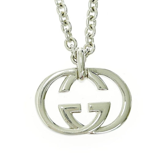 Gucci Silver Interlocking G Necklace 25.9 925 Engraved