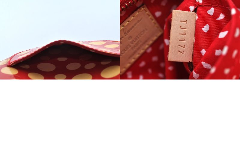 Louis Vuitton Vernis Dot Infinity Papillon Yayoi Kusama Handbag Red LV L2762