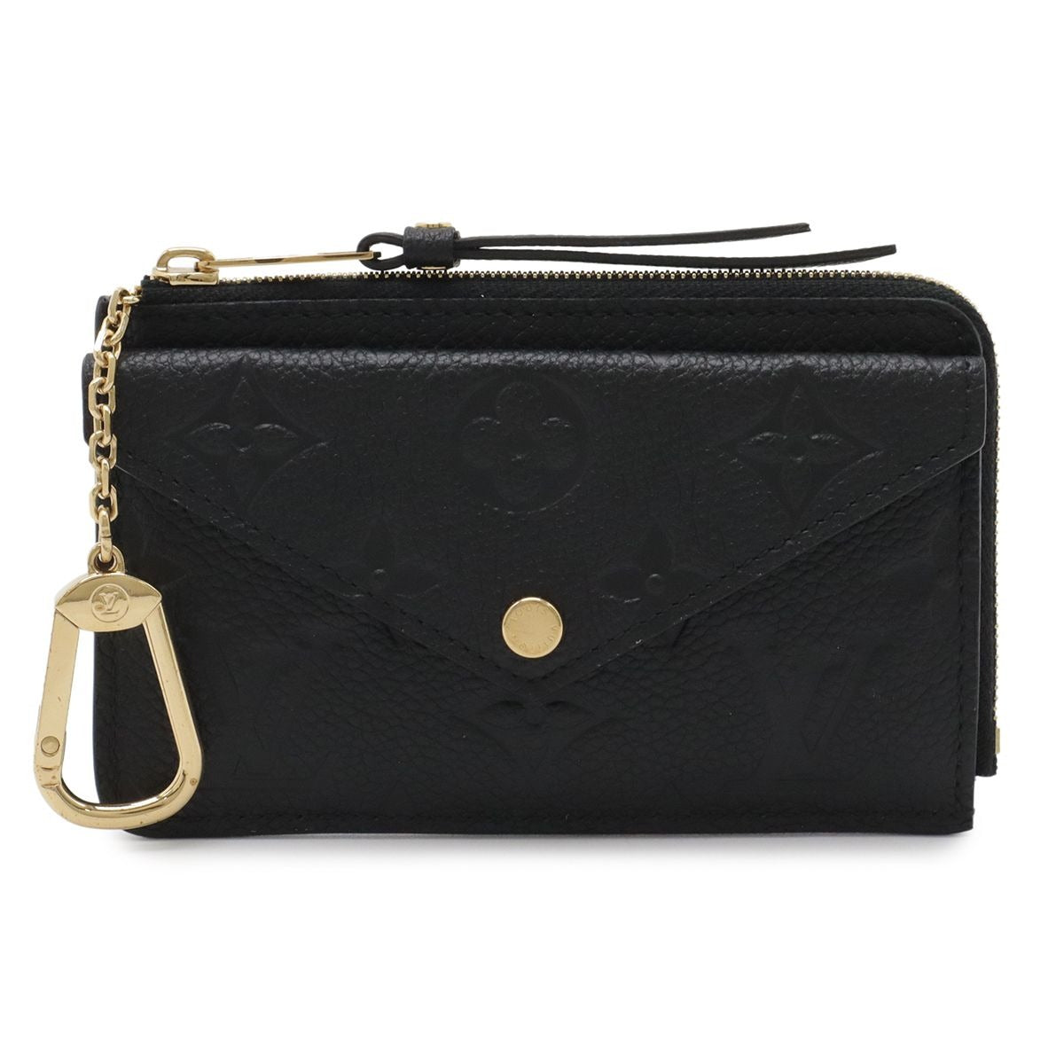 Louis Vuitton Monogram Empreinte Card Holder Recto Verso Coin Purse Case Noir
