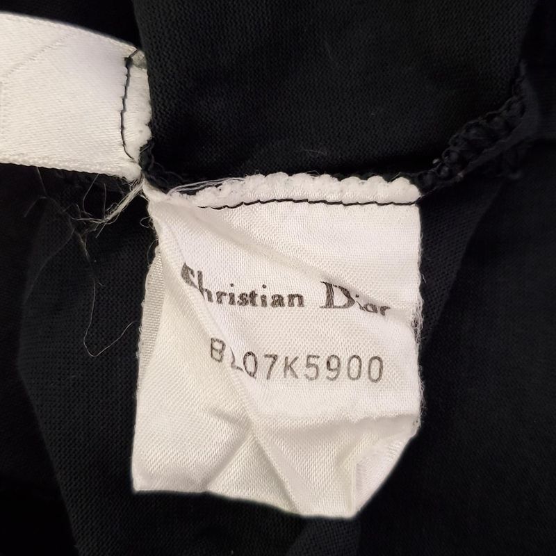 Dior/christian Dior Sleeveless Cut & Sewn Size 9 M Women - Black Crew Neck/embro