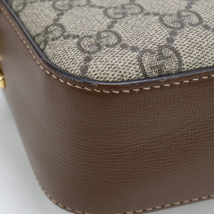 Gucci Small Camera Bag Horsebit 1955 760196 Crossbody Shoulder Bag GG Supreme