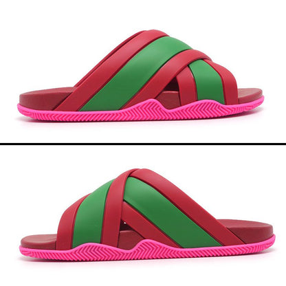 Gucci Sherry Line Sandals 627820 Size 37 Red