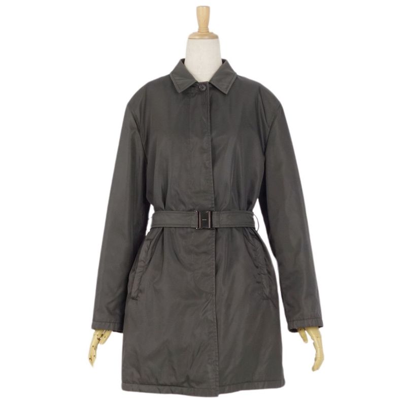 Prada Jacket Coat Long Sleeve Long Sleeve Nylon Be