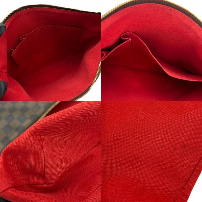 Louis Vuitton Shoulder Bag Bloomsbury GM N42250 Damier Ebène Brown Gold