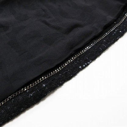 24aw Chanel Recent Model Glitter Tweed Jacket Double Breasted Coco Mark 40 M