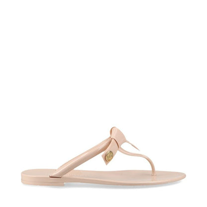 Louis Vuitton Sea Star Line Flat Thong Rubber Flip Flops Women's 36 Pink Beige