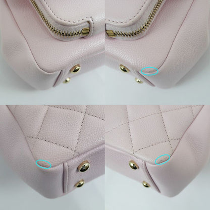 Chanel Business Affinity A93607 Pink Matelasse Caviar Hand Shoulder Bag