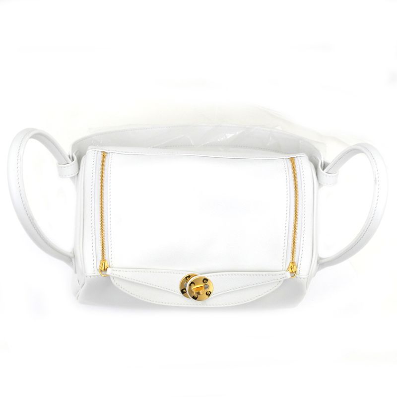 Hermes Lindy 26 New White Gold Hardware Eva Color W Engraved Shoulder