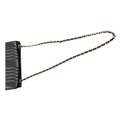 Chanel Caviar Skin Mademoiselle Chain Shoulder Bag Black