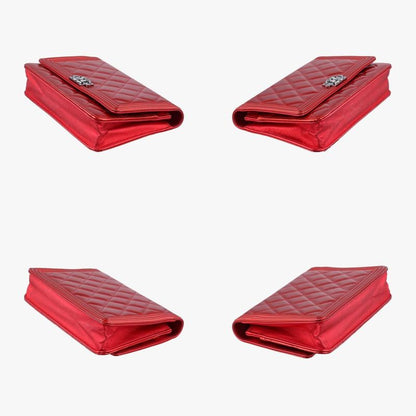 Chanel Boy Chanel Red Patent A68911 19500991