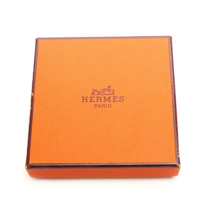 Hermes Bracelet Jumbo Breath Metal Leather Blue Gray Gold Hardware 2 Strands