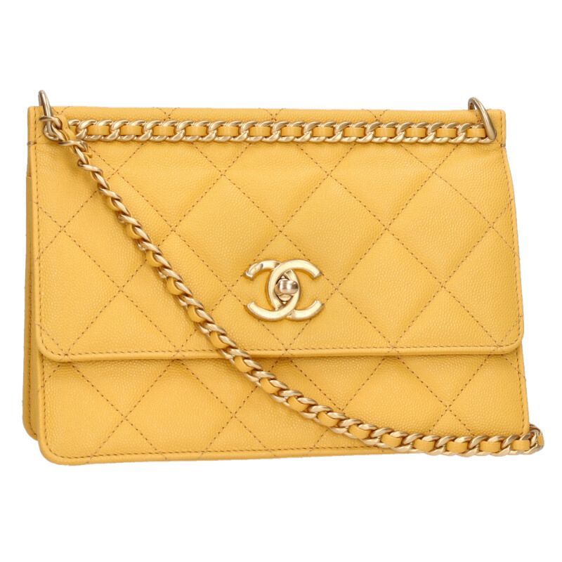 Chanel Caviar Skin Chain Shoulder Bag Women