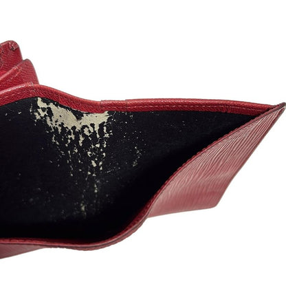 Louis Vuitton Epi Porte Monet Vieux Trésor M63507 Castilian Red Leather