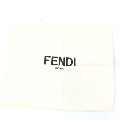 Fendi Camel Wool Logo Knit Scarf Ivory — view 5