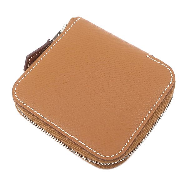 Hermes Coin Case Azap Silk Quinn Mini Coin Case Vaux Epson Gold Silver Hardware