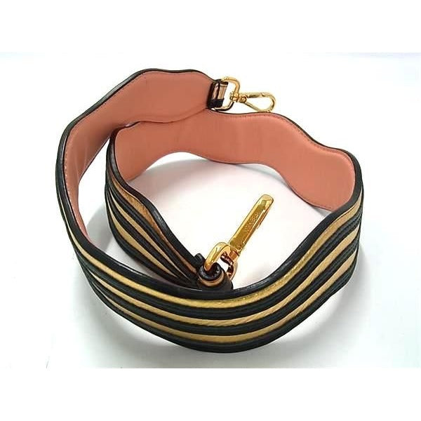 Fendi Strap You Leather Shoulder For Bag In Gold Tone — view 2