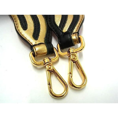 Fendi Strap You Leather Shoulder For Bag In Gold Tone — view 3