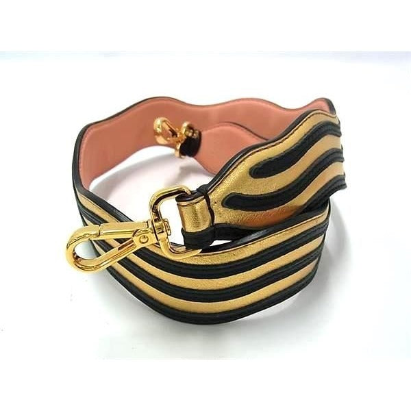 Fendi Strap You Leather Shoulder For Bag In Gold Tone