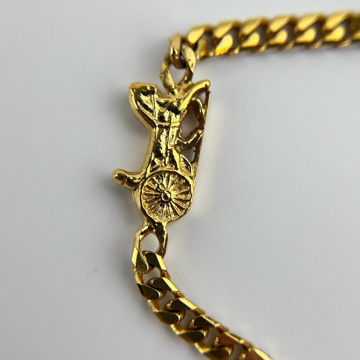 Celine Logo Bracelet Bangle Gold Vintage — view 13