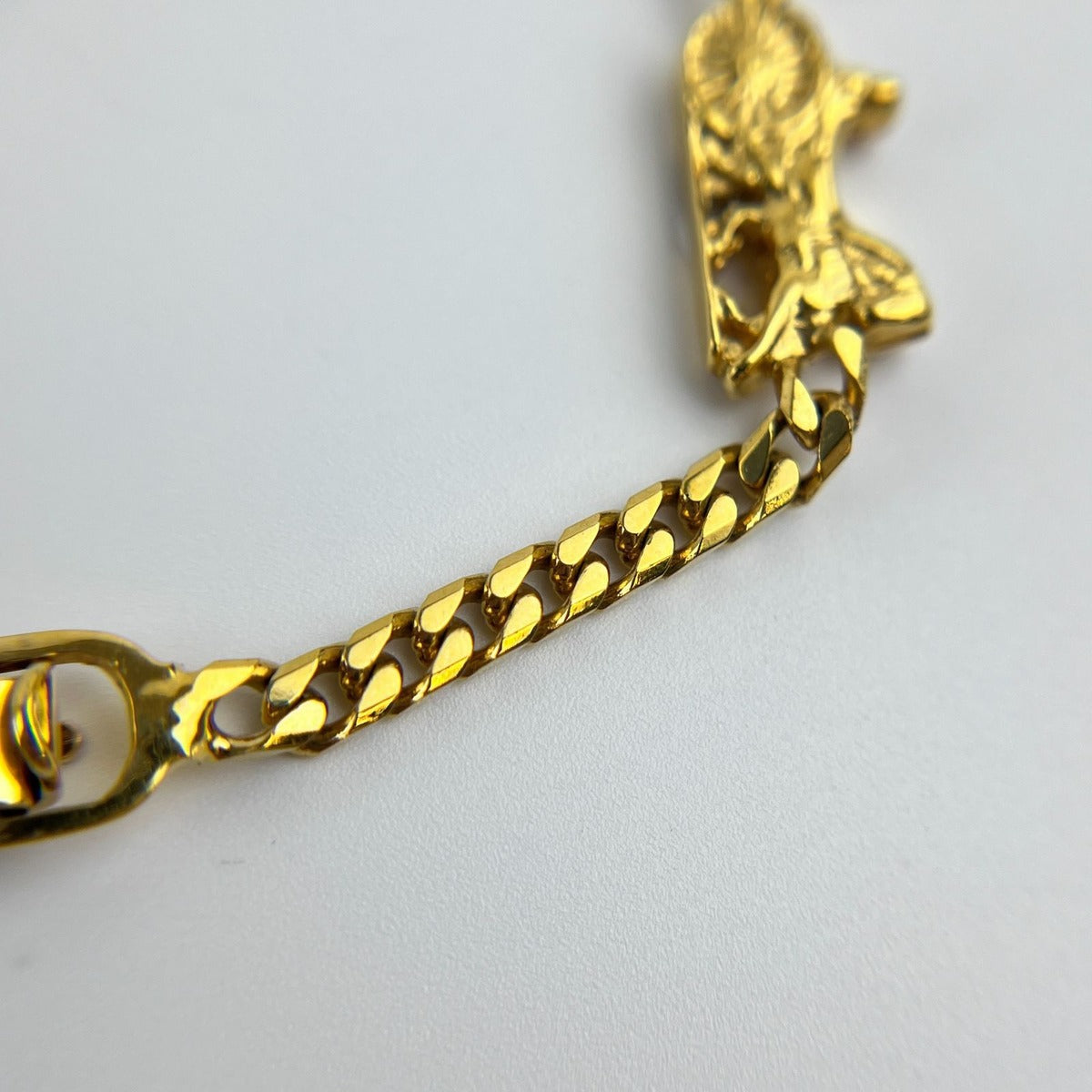 Celine Logo Bracelet Bangle Gold Vintage — view 15