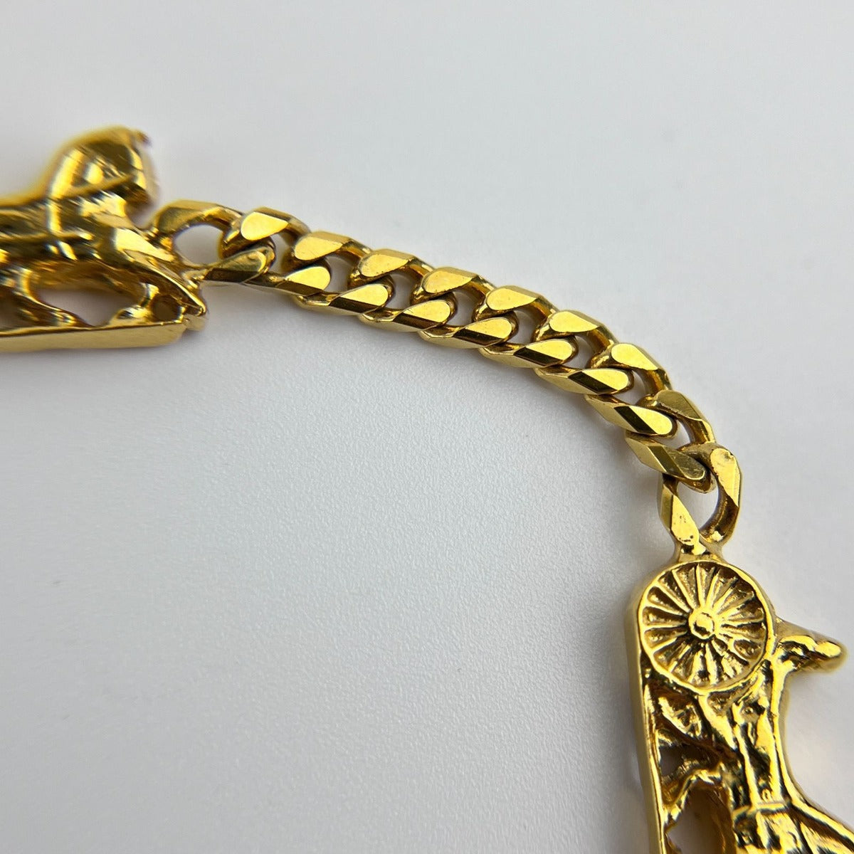 Celine Logo Bracelet Bangle Gold Vintage — view 16