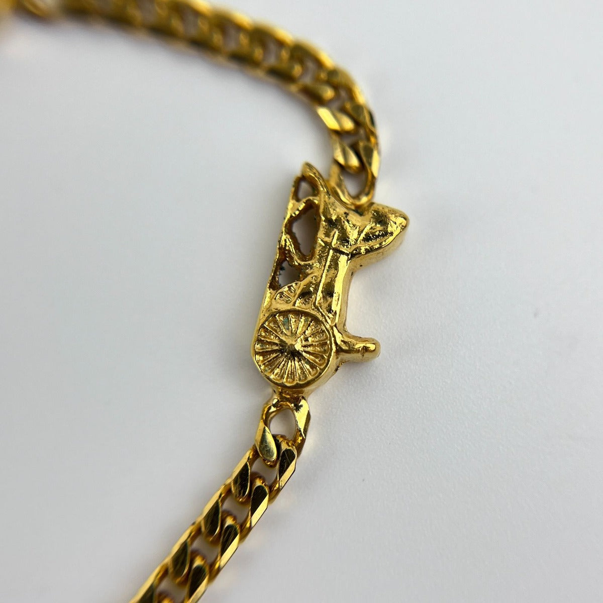 Celine Logo Bracelet Bangle Gold Vintage — view 3