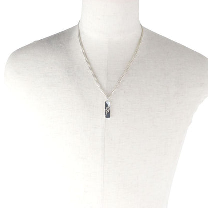 Gucci 774055 Diagonal Interlocking G Ag925 Chain Necklace Silver With Box And