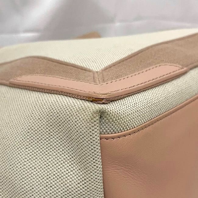 Balenciaga Tote Bag Navy Cabas Su Natural White Pink