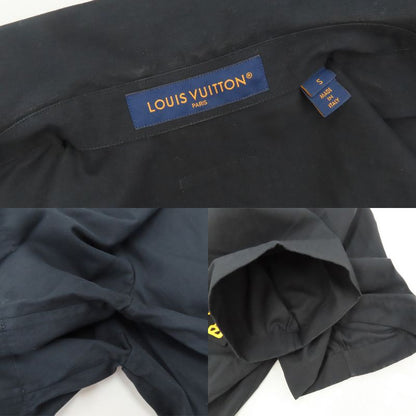Louis Vuitton Short Sleeve Cotton Shirt 1afjho S Black Eiffel Pont