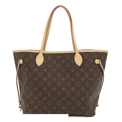 Louis Vuitton Neverfull MM Brown Rose Beige Gold Monogram Canvas Tote Bag — view 2