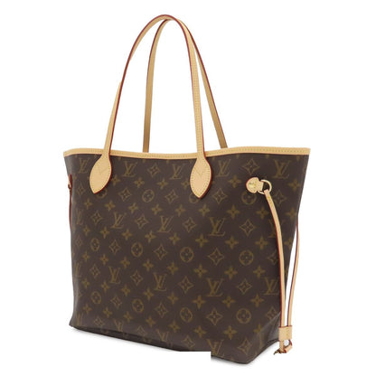 Louis Vuitton Neverfull MM Brown Rose Beige Gold Monogram Canvas Tote Bag — view 3