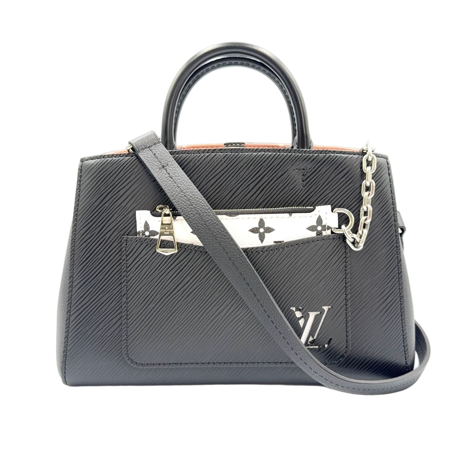 Louis Vuitton Marelle Tote BB Epi Noir Leather Pink Beige Black White Shoulder