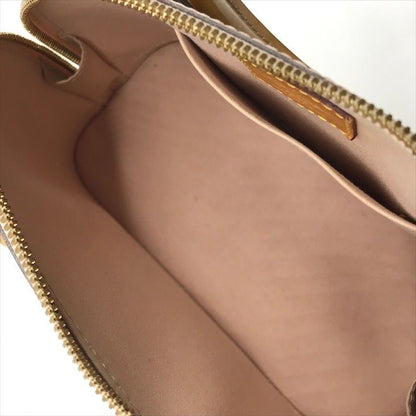 Louis Vuitton Vernis Alma BB Enamel 2-Way Shoulder Hand Bag Beige