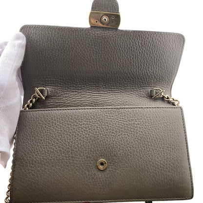 Gucci 510314 Chain Wallet Shoulder Bag Cabasn Diagonal Shoulder Brand Gray Women