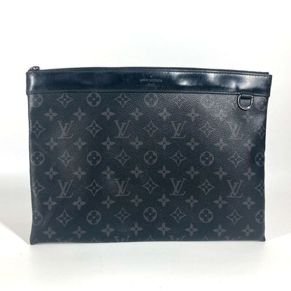 Louis Vuitton Pochette Discovery Clutch Bag M62291 Monogram Eclipse Canvas Black