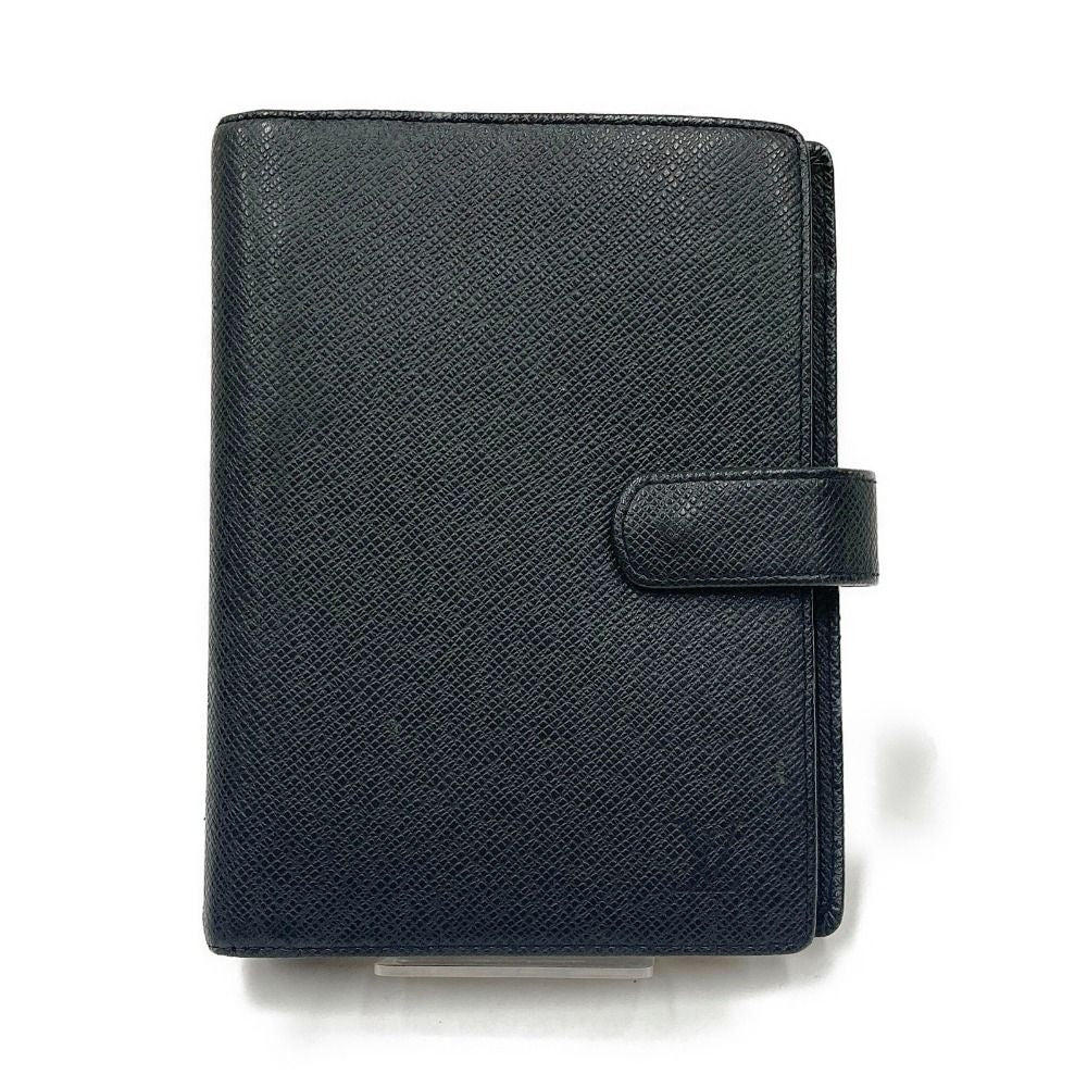Louis Vuitton Taiga Agenda Notebook Notebook Cover R20222 Black Delivery As Is