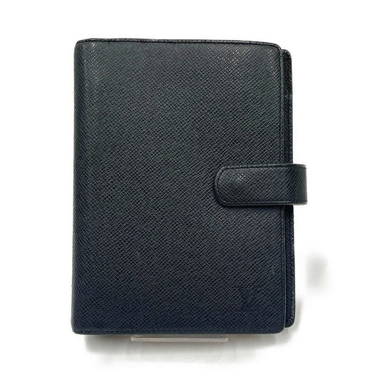 Louis Vuitton Taiga Agenda Notebook Notebook Cover R20222 Black Delivery As Is