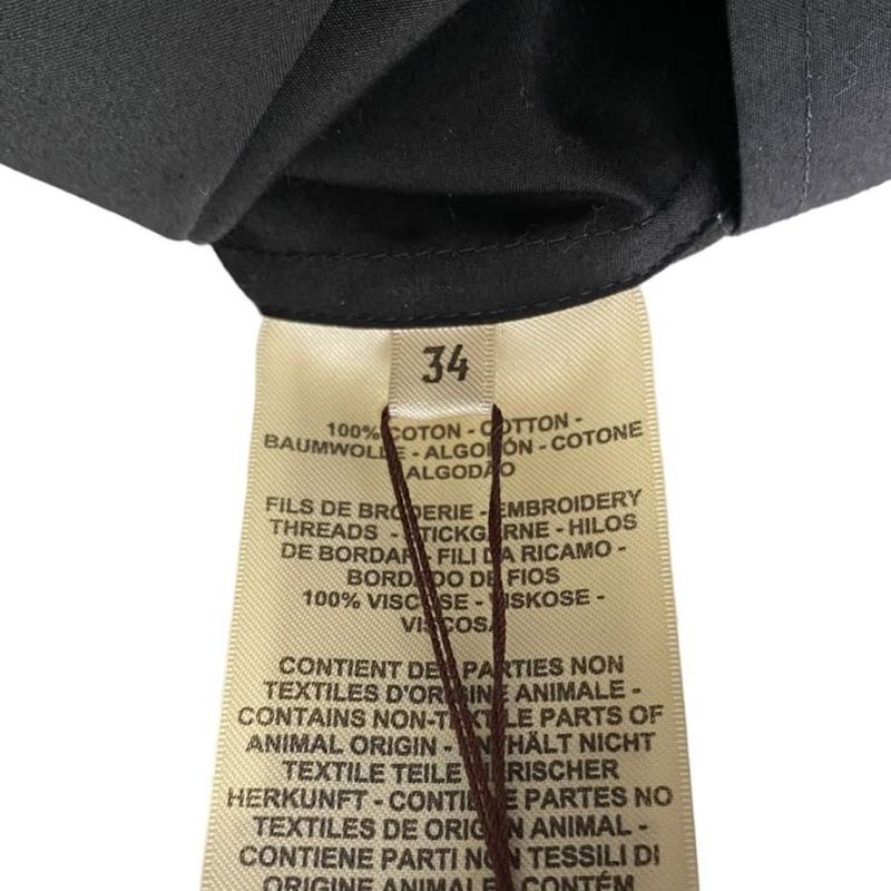 Hermes 3e0565dt Dress Black Caleche Size 34 Never Used