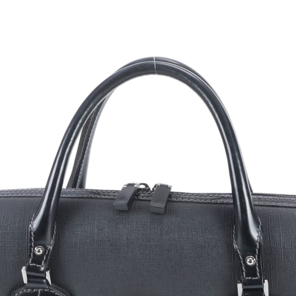 Gucci Interlocking Leather Business Document Briefcase Tote Ene — view 2