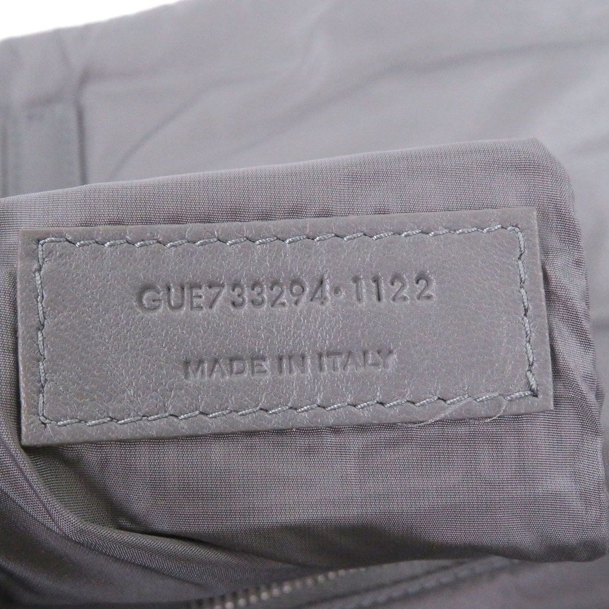 Saint Laurent Paris Nylon Cassandra Logo Shoulder Bag Gray — view 9