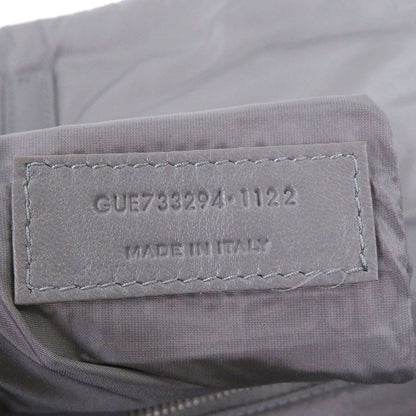 Saint Laurent Paris Nylon Cassandra Logo Shoulder Bag Gray — view 9