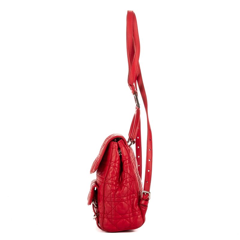 DIOR Stardust Backpack Red Canage Quilt A