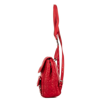 DIOR Stardust Backpack Red Canage Quilt A