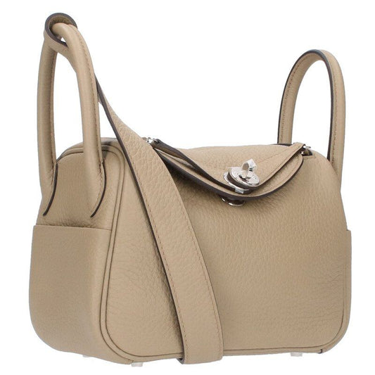 Hermes Lindy Mini W Engraved Svhardware Taurillon Clemence Leather Shoulder Bag