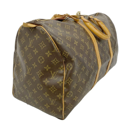 Louis Vuitton Boston Bag Monogram Keepall 50 Brown — view 2