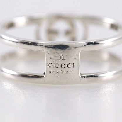 Gucci G Logo Ring Silver 925 Size 10 Ladies 2.0g Ring