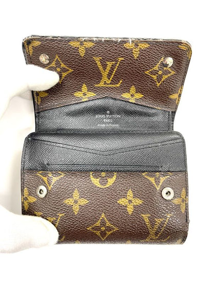 Louis Vuitton Monogram Macassar Portefeuille Compact Trifold Wallet M60167