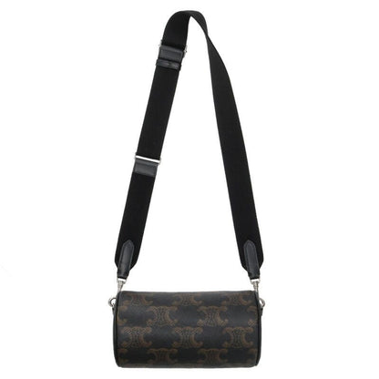 Celine 110052ekk Triomphe Canvas Cylinder Shoulder Bag Men's
