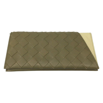 Bottega Veneta Bi-Fold Long Wallet Intrecciato Oblique with